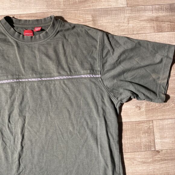 Arrow USA 1851 Y2K Skater Grunge Shirt Mens Size XL Short Sleeve Dark Green - Picture 2 of 10